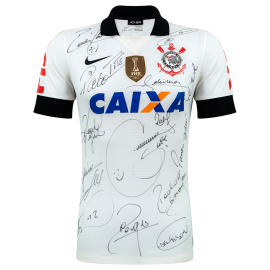 Camisa Corinthians 2013 autografada elenco  