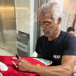 Camisa América 2009 autografada pelo Romário