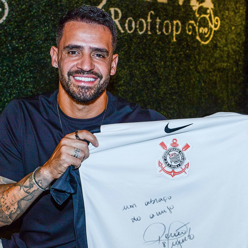Pré-venda Camisa Corinthians I Feminina autografada pelo R. Augusto + dedicatória