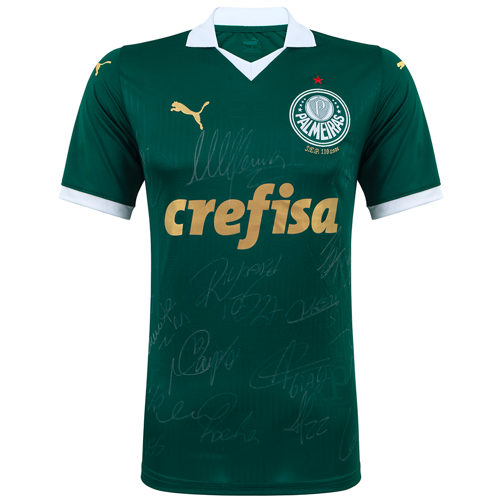 Camisa Palmeiras I 2024 - Autografada - Abel Ferreira e elenco	