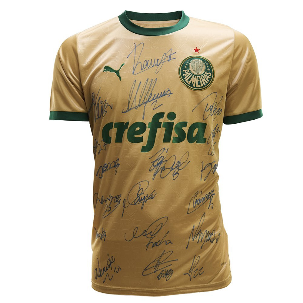 Camisa Palmeiras III 2024 - Autografada - Estevão, Dudu e elenco