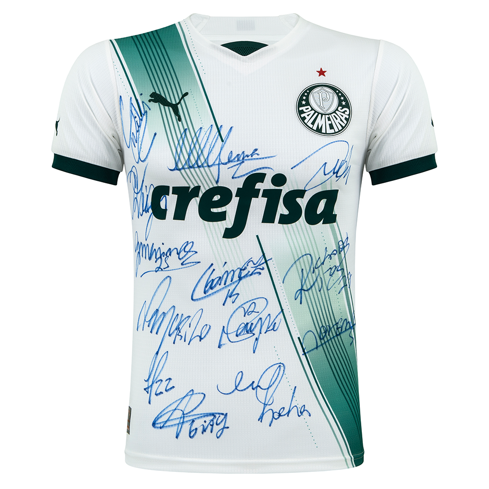 Camisa Palmeiras II 2023/24 - Autografada - Abel Ferreira e elenco