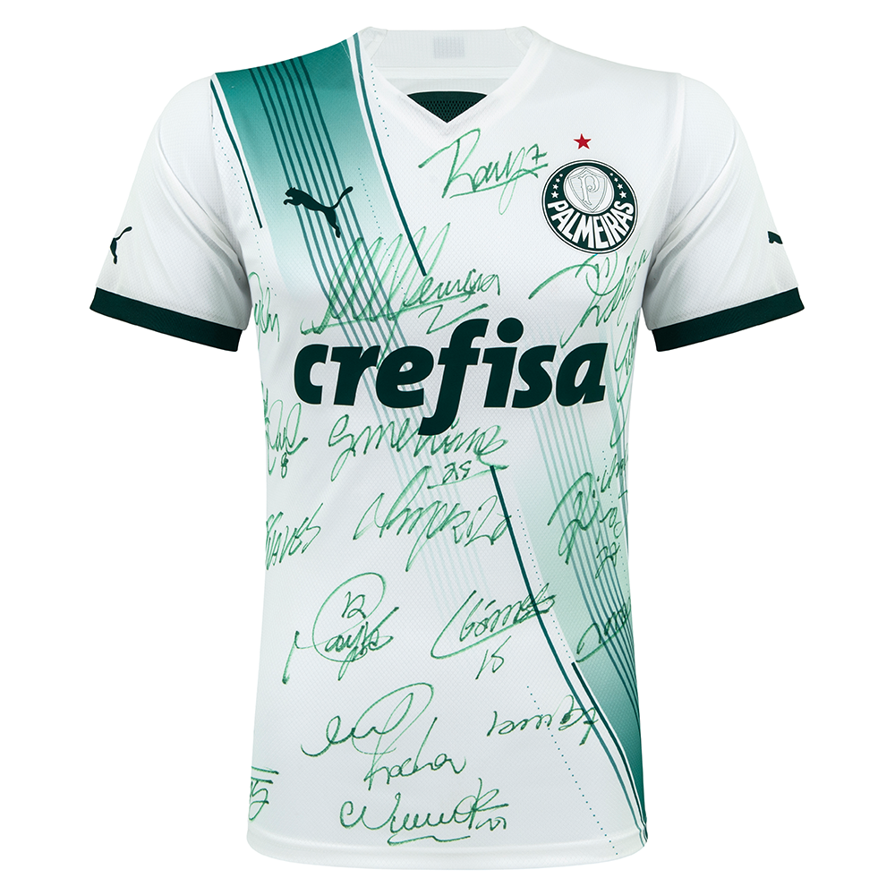 Camisa Palmeiras II 2023/24 - Autografada - Abel Ferreira e elenco