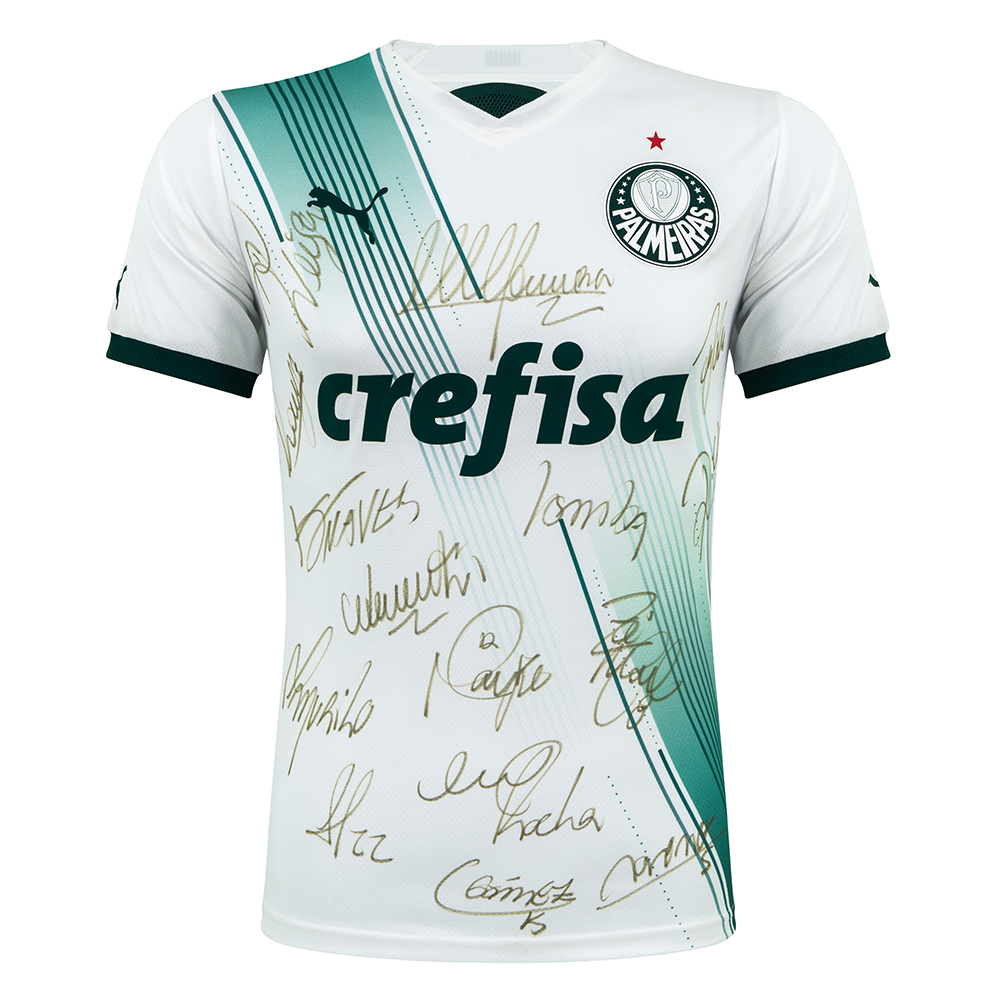 Camisa Palmeiras II 2023/24 - Autografada - Abel Ferreira e elenco
