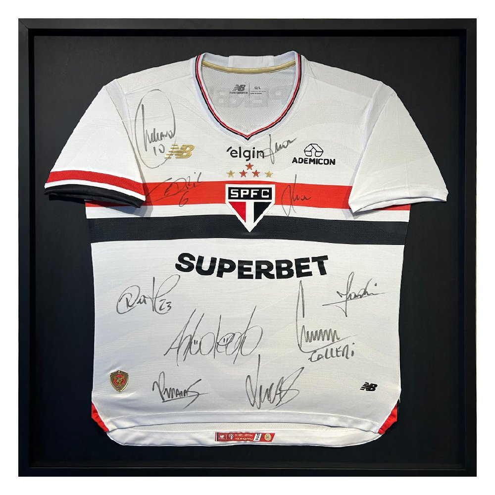 Camisa São Paulo - Autografada - Emoldurada