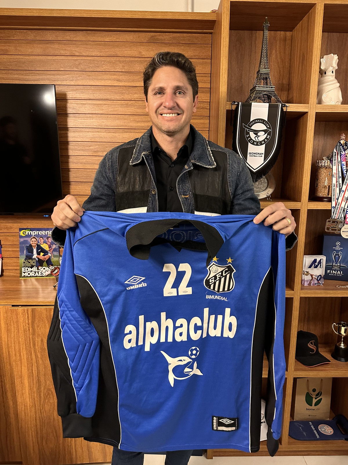 Camisa Santos FC - Fábio Costa + Vídeo Mensagem