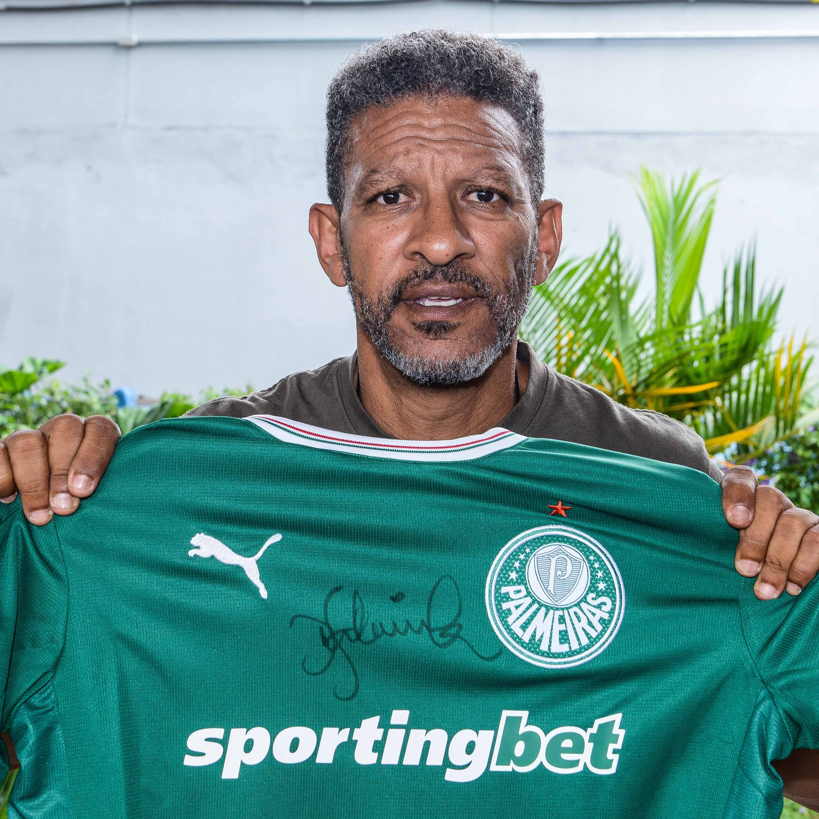Camisa Palmeiras I 2026 Autografada por Djalminha