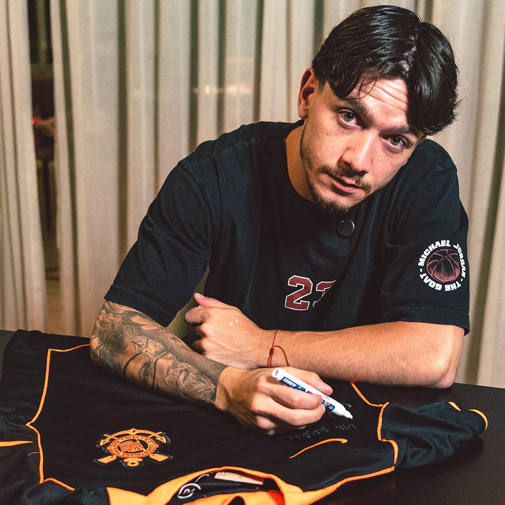 Camisa Corinthians III 2025/26  Personalizada autografada pelo Garro 