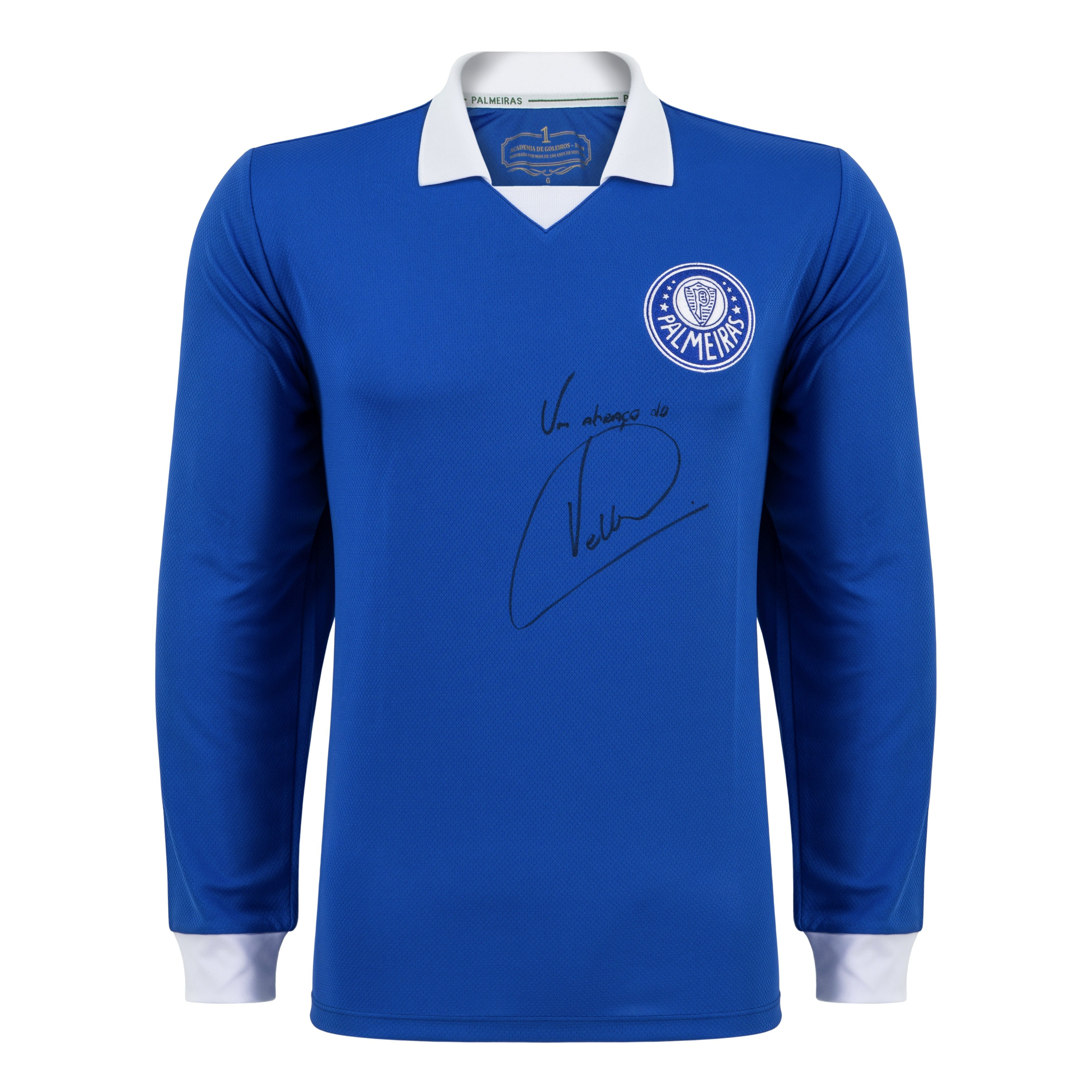 Camisa Palmeiras Goleiro Retrô 1989 Autografada por Velloso - 