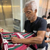 Camisa Fluminense 2009 Home autografada pelo  Romário