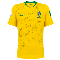 Camisa Brasil 2018/19 autografada Neymar e elenco