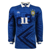 Camisa Seleção Brasileira Manga Longa II 1991/93 autografada por Romário