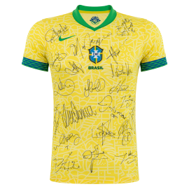 Camisa Sel. Brasileira Fem. 2024 - Marta - Autografada elenco	