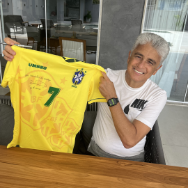 Camisa Bebeto - Brasil I 1994 - Autografada
