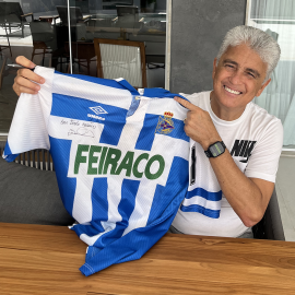 Camisa Bebeto - Deportivo La Coruna 1993/94 - Autografada