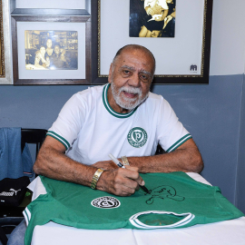 Pré-venda Camisa Palmeiras 1973 - Verde - Autografada com dedicatória do César Maluco + Vídeo Mensagem