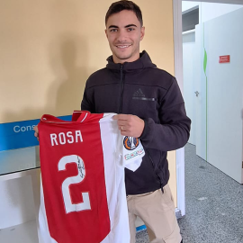 Camisa Ajax I 2024/25 – Lucas Rosa - Autografada