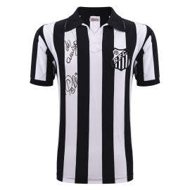 Camisa Santos- Pelé - autografada
