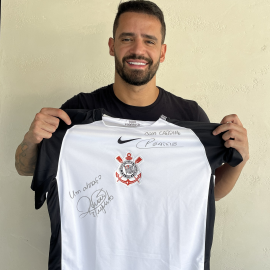 Camisa Corinthians I Autografada R.Garro e R.Augusto