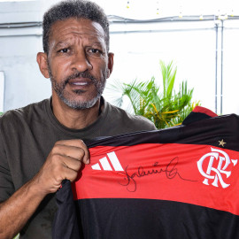Camisa Flamengo I 2026  Autografada por Djalminha