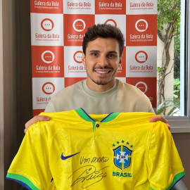 Camisa Brasil I 2023 - Raphael Veiga - autografada