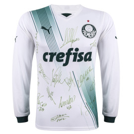 Camisa Palmeiras II 2023 Manga  Longa - Autografada - Abel Ferreira e elenco