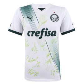 Camisa Palmeiras II - Autografada - Abel Ferreira, R.Veiga e elenco