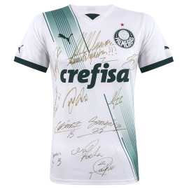 Camisa Palmeiras II 2023 - Autografada - Abel Ferreira, Endrick e elenco