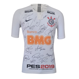 Camisa I Corinthians 2018 - Fagner - Autografada elenco