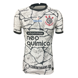 Camisa I Corinthians 2021/22 - Lucas Piton - Autografada elenco