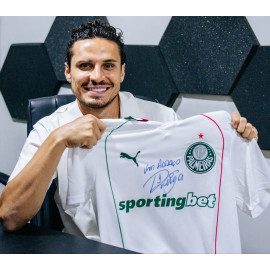 Camisa Palmeiras II 2026 Autografada por Raphael Veiga – Pré-venda