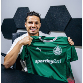 Camisa Palmeiras I 2026 Autografada por Raphael Veiga – Pré-venda