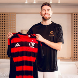 Pré-venda Manto Flamengo l Fem. autografada pelo Jorginho com dedicatória em seu nome + vídeo mensagem ( opcional)