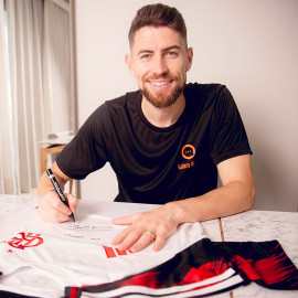 Pré-venda Manto Flamengo ll autografada pelo Jorginho com dedicatória em seu nome + vídeo mensagem (opcional)