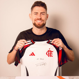 Pré-venda Manto Flamengo ll Fem. autografada pelo Jorginho com dedicatória em seu nome + vídeo mensagem ( opcional)