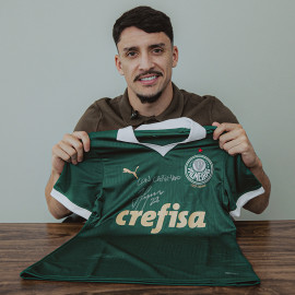 Pré-venda Camisa Palmeiras I Fem. autografada pelo Piquerez com dedicatória em seu nome + foto + vídeo mensagem (opcional)