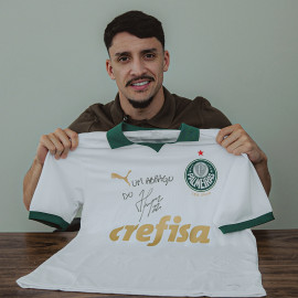 Pré-venda Camisa Palmeiras II autografada pelo Piquerez com dedicatória em seu nome + foto + vídeo mensagem (opcional)