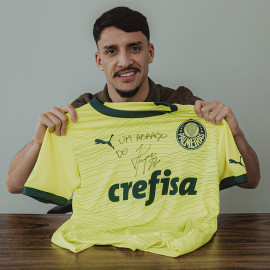 Pré-venda Camisa Palmeiras lll 2023 autografada pelo Piquerez com dedicatória em seu nome + foto + vídeo mensagem (opcional)