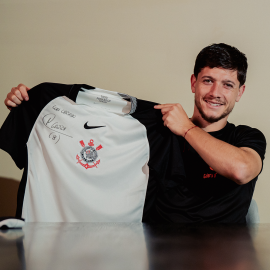 Pré-venda Camisa Corinthians I autografada pelo Garro com dedicatória em seu nome + foto + vídeo mensagem (opcional)