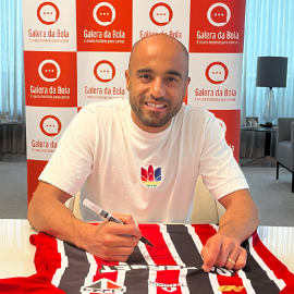 Pré-venda Camisa São Paulo II autografada pelo Lucas com dedicatória + foto + vídeo mensagem (opcional)