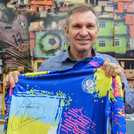 Camisa Palmeiras Goleiro Retrô 1993 Autografada por Velloso + Vídeo Mensagem